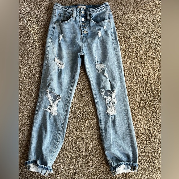 Alter’d State distressed jeans size 1 - Picture 2 of 7